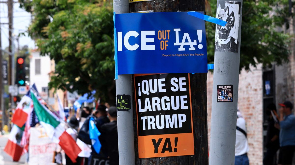Anti-ICE Posters in LA