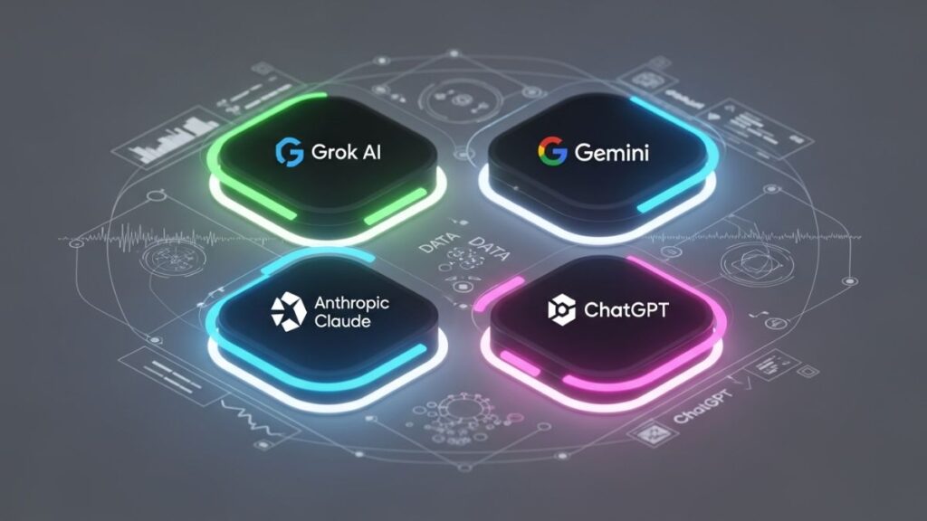 Claude 4.5 vs GPT-5 vs Grok 4 vs Gemini 2.5