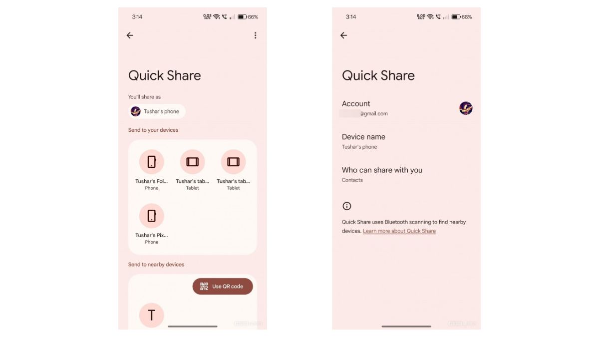 Google Updates Quick Share With New Send and Receive Modes