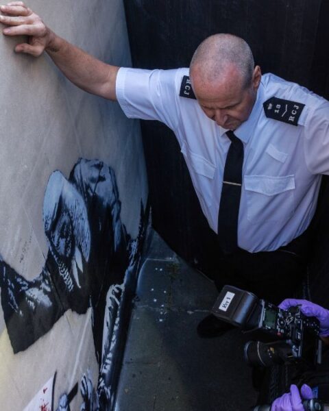 London Authorities Cover Banksy Mural Linked to Pro-Palestine Protest