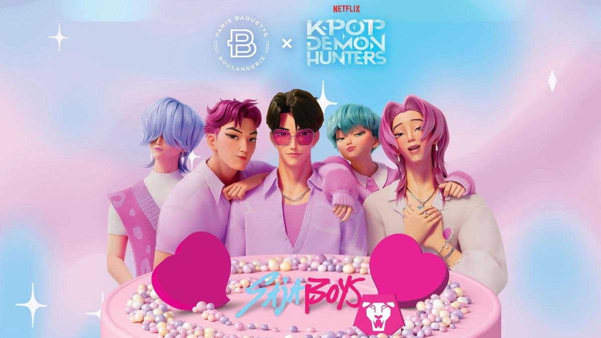 Paris Baguette's Soda Pop Cake in collaboration with KPop Demon Hunters