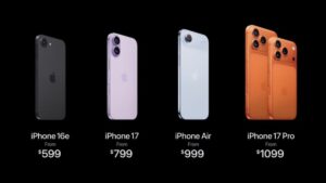 iPhone Series 17 Price