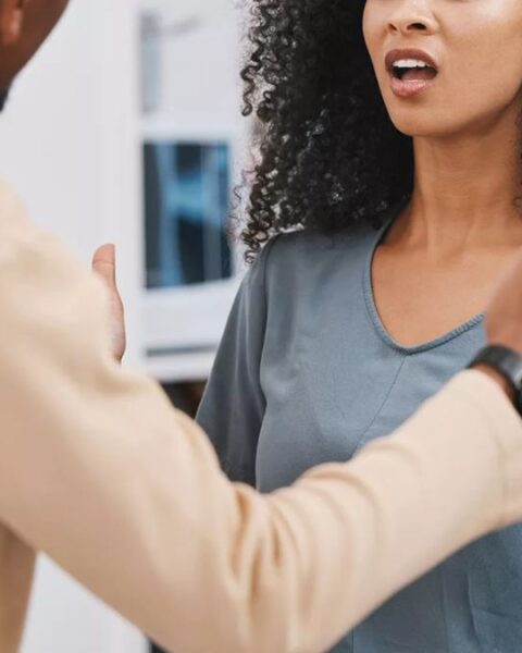 Couple Fighting Stock Photo