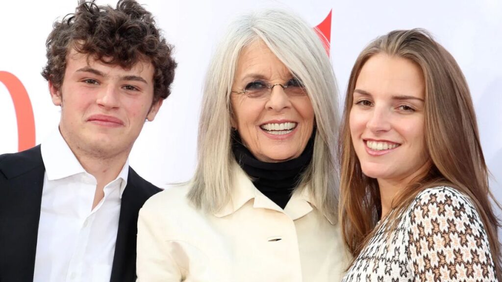 Diane Keaton with her kids, Dexter and Duke Keaton.