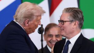 Donald Trump with Keir Starmer