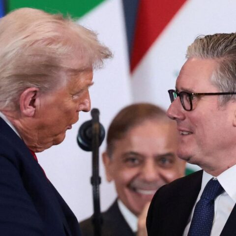 Donald Trump with Keir Starmer