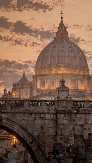 Golden Rome Wallpaper (Android & iPhone)