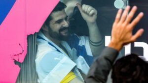 Israeli hostage Ziv Berman is pictured after his release.