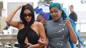 Kim Kardashian with North West