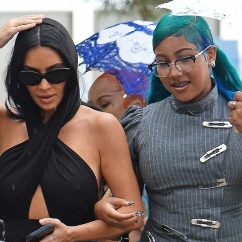 Kim Kardashian with North West