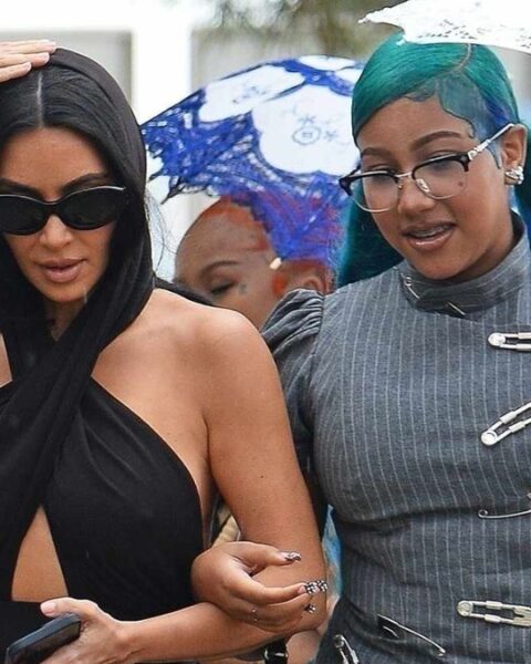 Kim Kardashian with North West