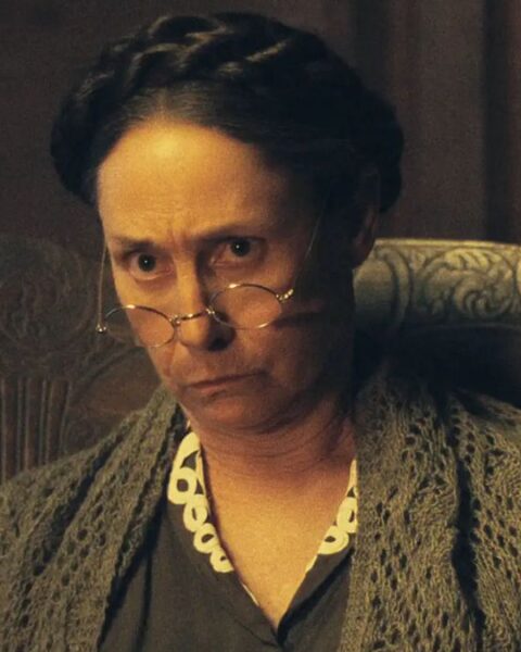 Laurie Metcalf as Augusta Gein in Monster: The Ed Gein Story.