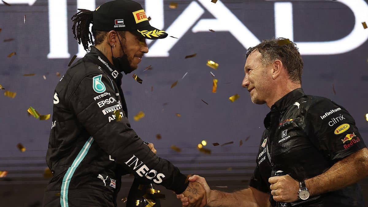 Lewis Hamilton & Christian Horner