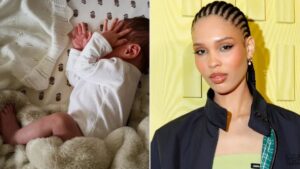 Nara and Lucky Smith's newborn daughter