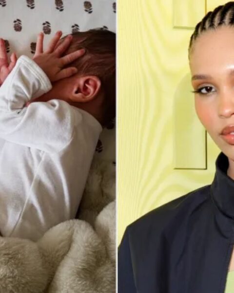 Nara and Lucky Smith's newborn daughter