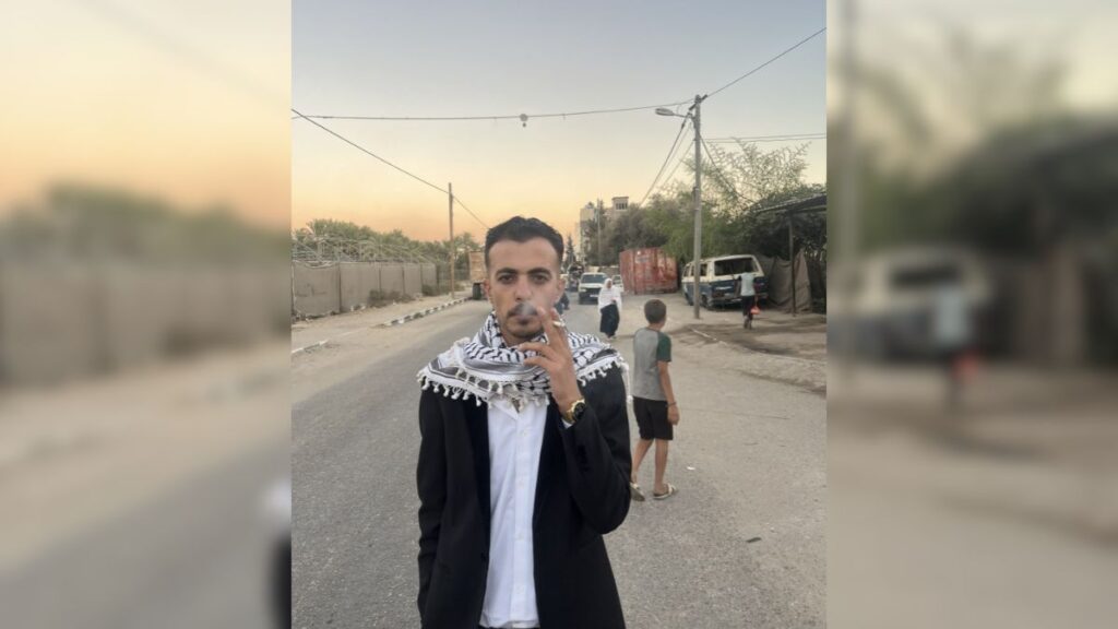 Omar Hamad’s Wedding Picture Smoking