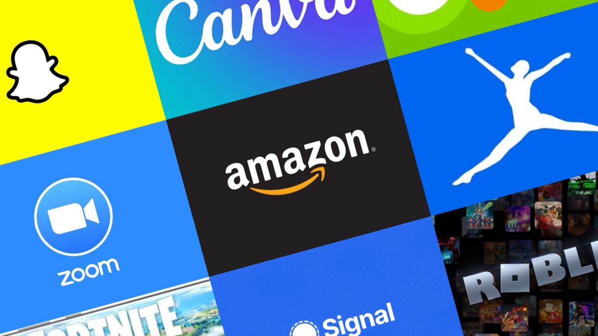 Snapchat, Canva, Duolingo, Zoom, Amazon, MyFitnessPal, Fortnite, Signal, Roblox and more