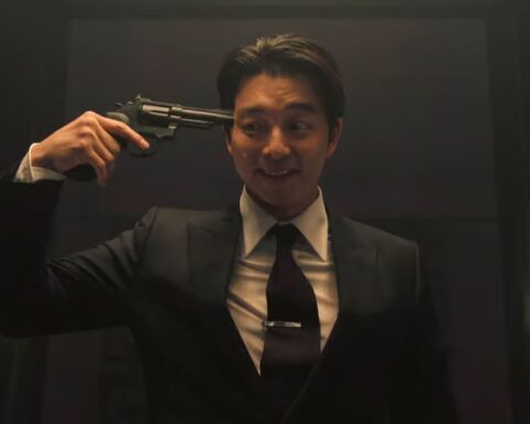 Squid Game Recruiter Playing Russian roulette
