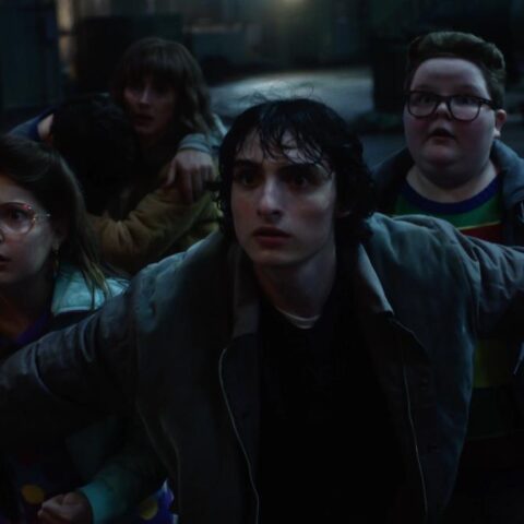 Stranger Things Season 5 ― Mike Guarding Kids from Demogorgons