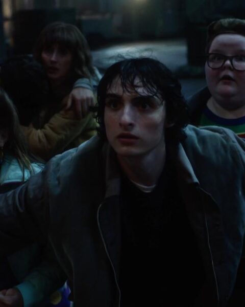 Stranger Things Season 5 ― Mike Guarding Kids from Demogorgons