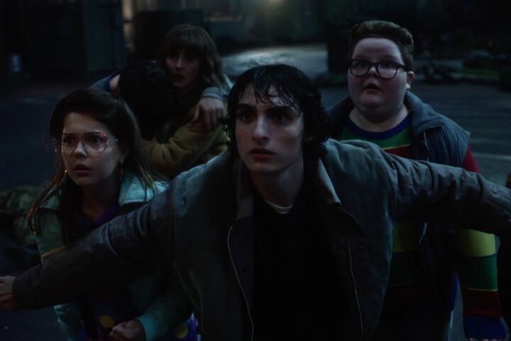 Stranger Things Season 5 ― Mike Guarding Kids from Demogorgons