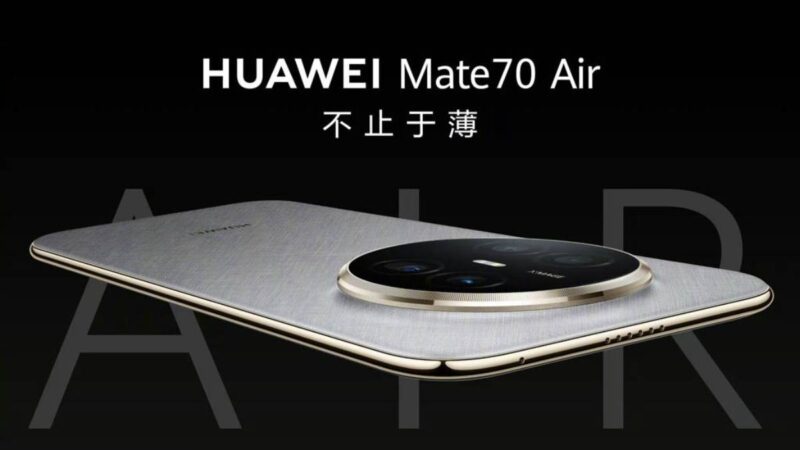 Huawei Mate 70 Air Beats Galaxy S25 Edge and iPhone Air on Battery Life
