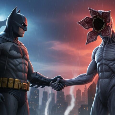 Netflix + Warner Bros ― Batman Meets Demogorgon