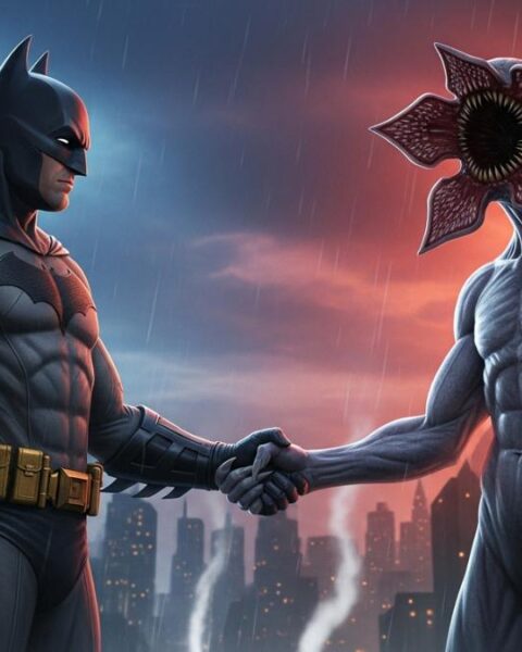 Netflix + Warner Bros ― Batman Meets Demogorgon