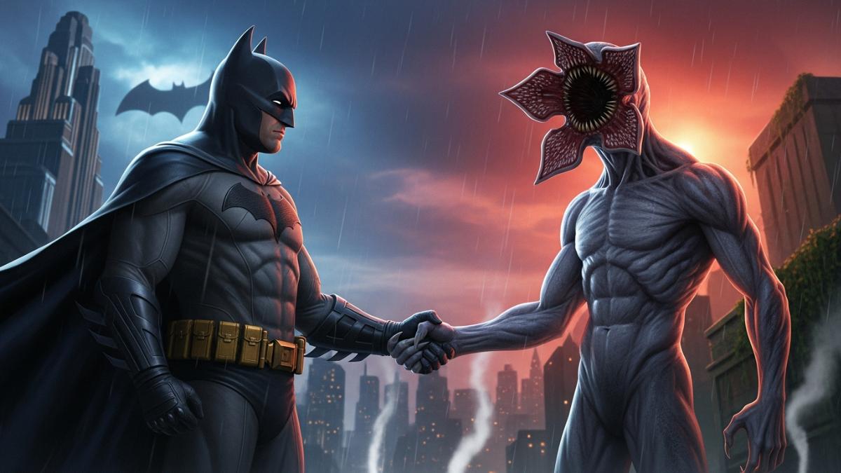Netflix + Warner Bros ― Batman Meets Demogorgon