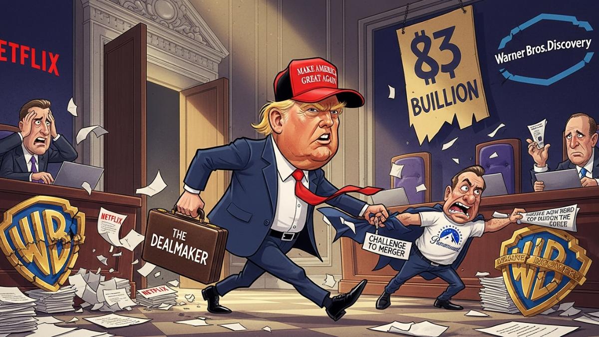 Trump Steps Into Netflix-Warner Merger as Paramount Challenges $83B Deal