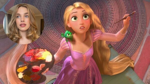 Australian actress Teagan Crof as Rapunzel in the live action adaptation of Disney's 'TANGLED'