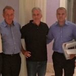 Bill Gates with Jeffrey Epstein with others