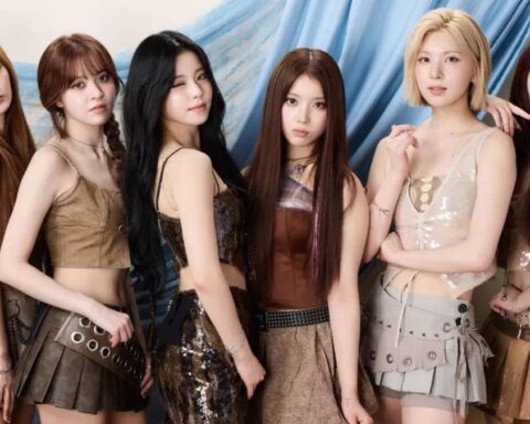 Jiwoo, Lily, Sullyoon, Kyujin, Bae and Haewon of NMIXX visit the Trü Frü backstage portrait studio at iHeartRadio's 102.7 KIIS FM Wango Tango concert on May 10, 2025 in Huntington Beach, California.