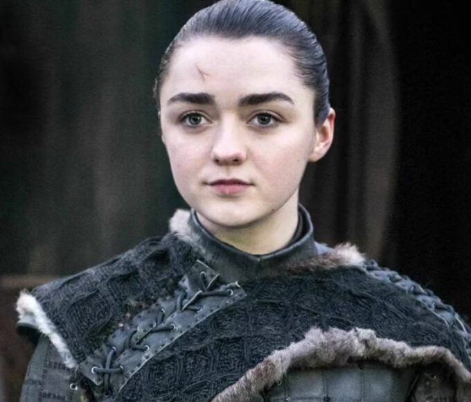 Maisie Williams as Arya Stark in Game of Thrones