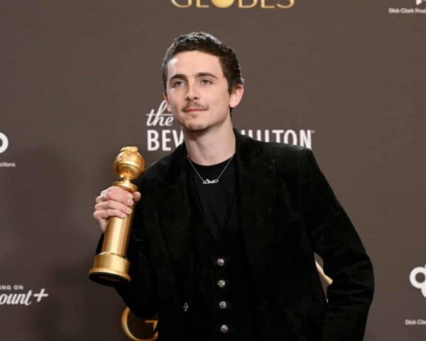 Timothee Chalamet at the 83rd Golden Globe awards