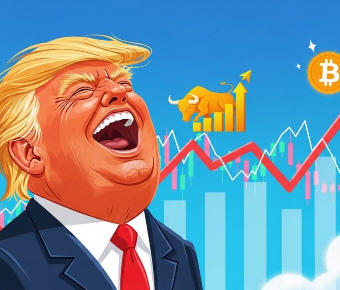 Trump Laughing While Market Rising