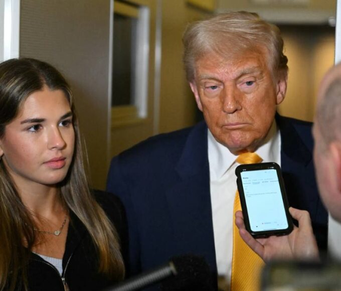 Trump with Granddaughter, Kai Trump