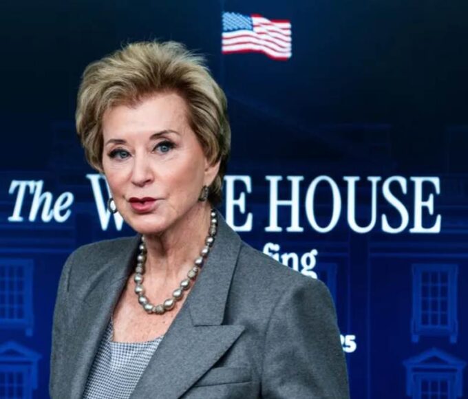 US Secretary of Education Linda McMahon
