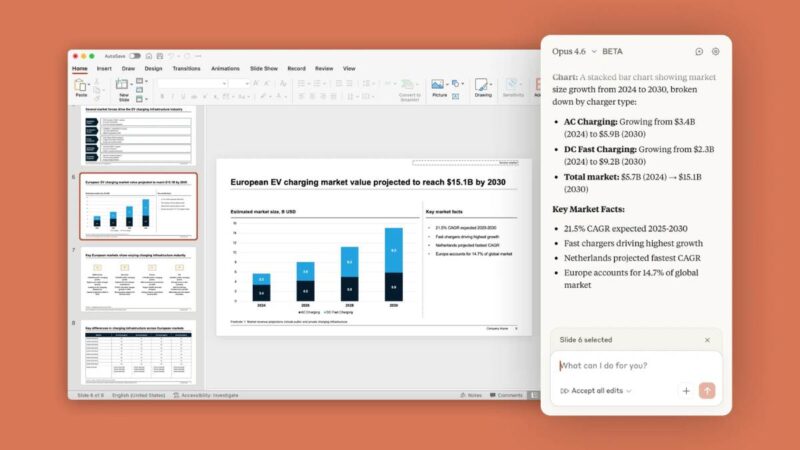 Claude AI Now Builds PowerPoint Slides Automatically Inside Microsoft PowerPoint