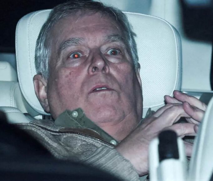 Former Prince Andrew after being arrested on Feb. 19.