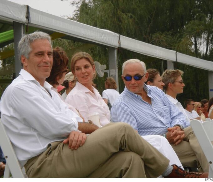 Jeffery Epstein with Abigail Wexner and Les Wexner