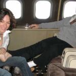 Jeffrey Epstein with Ghislaine Maxwell on his private jet, Lolita Express