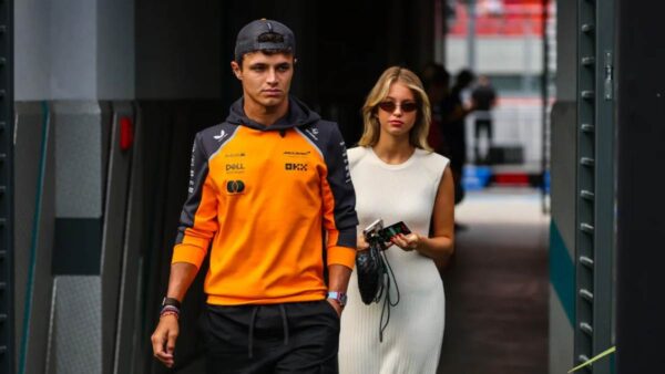 Lando Norris with Magui Corceiro