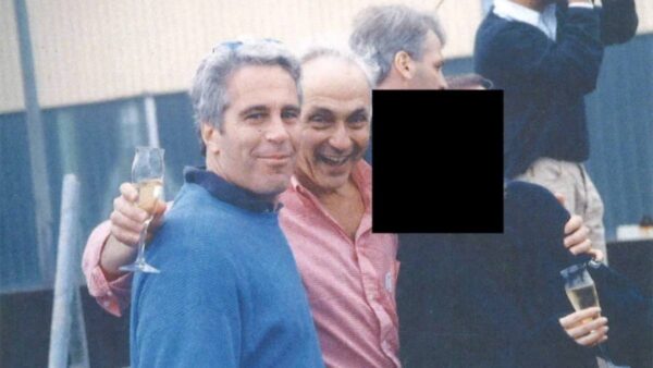 Les Wexner with Jeffrey Epstein
