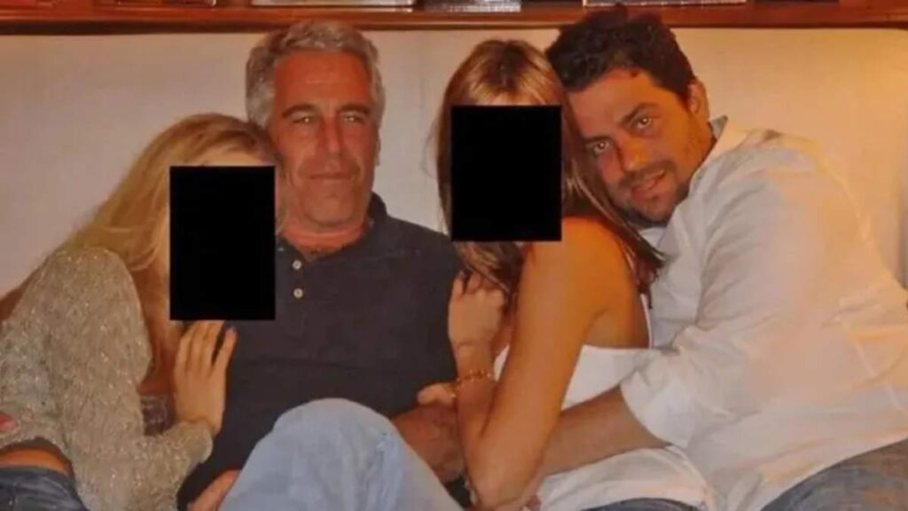25 Creepy Epstein Facts That Show How Far His Reach Really Went 2 Melania director Brett Ratner pictured cuddling woman in Epstein files