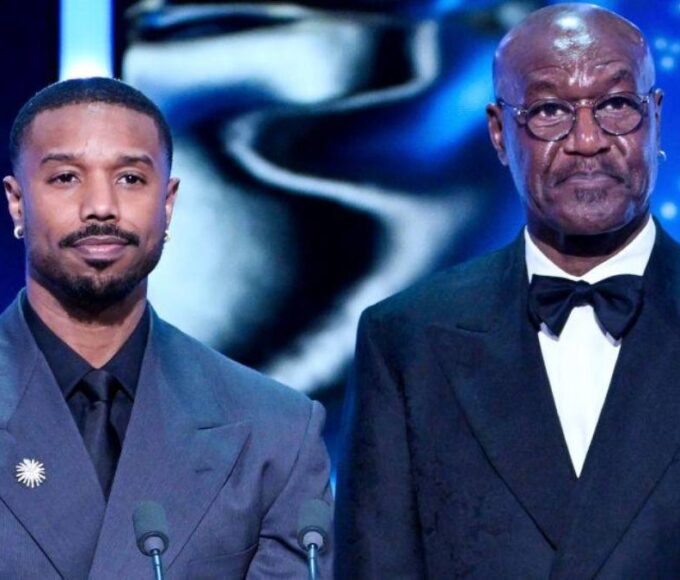Michael B Jordan (left) and Delroy Lindo at BAFTA 2026