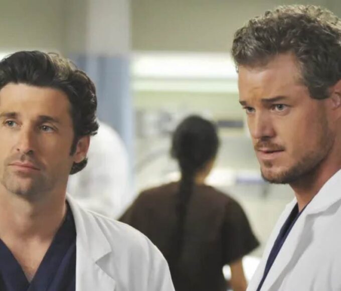 Patrick Dempsey and Eric Dane in 'Grey’s Anatomy'.