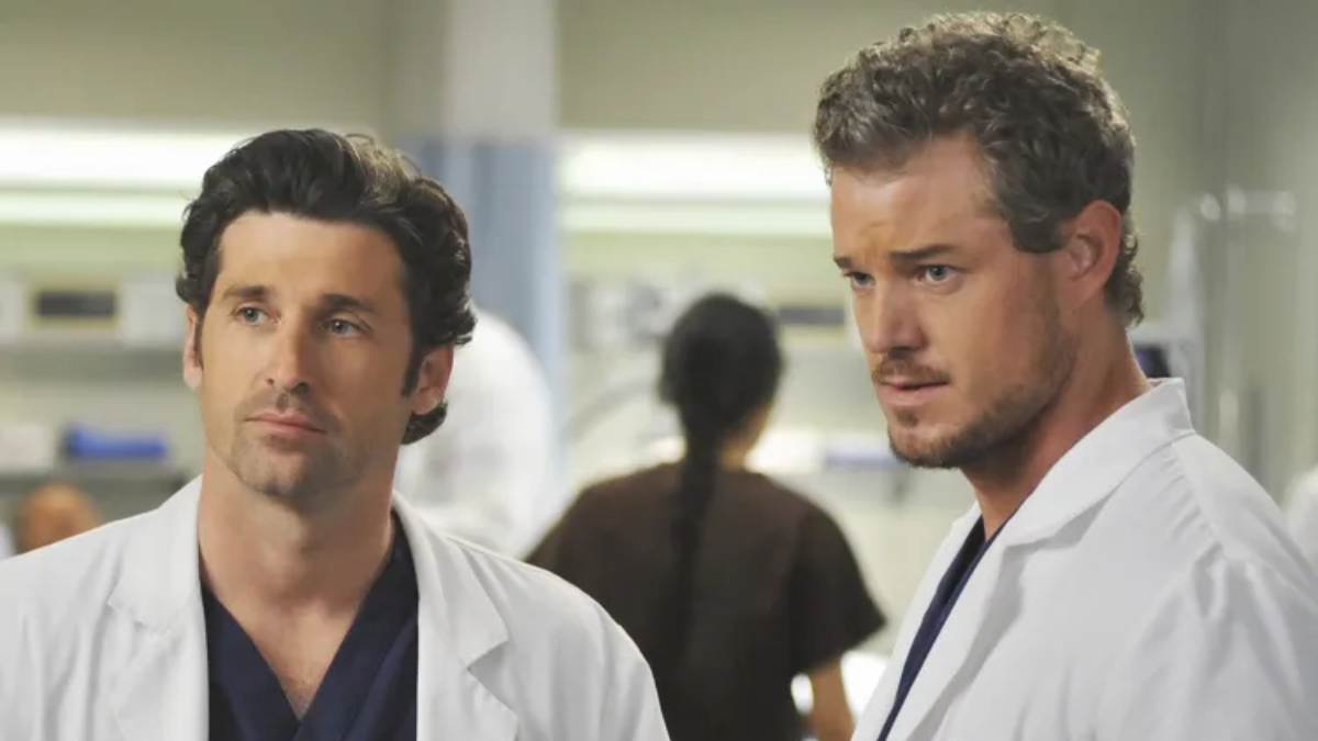 Patrick Dempsey and Eric Dane in 'Grey’s Anatomy'.