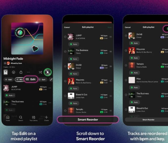 Spotify Smart Reorder
