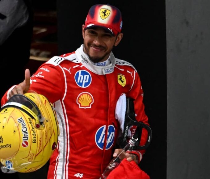 Lewis Hamilton on Ferrari